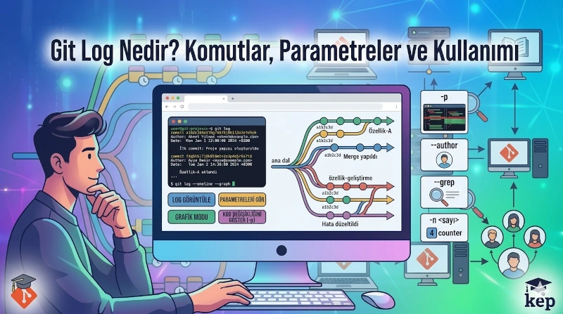Git Log Nedir? Komutlar, Parametreler ve Kullanımı