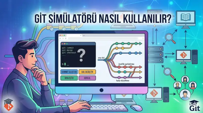 Git simülatörü nasıl kullanılır?