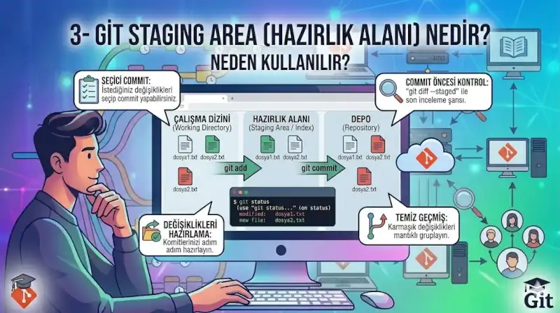 Git Staging Area Nedir? Neden Kullanılır?