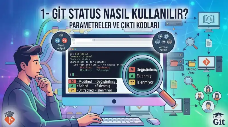 git status Nasıl Kullanılır? Parametreler ve Çıktı Kodları